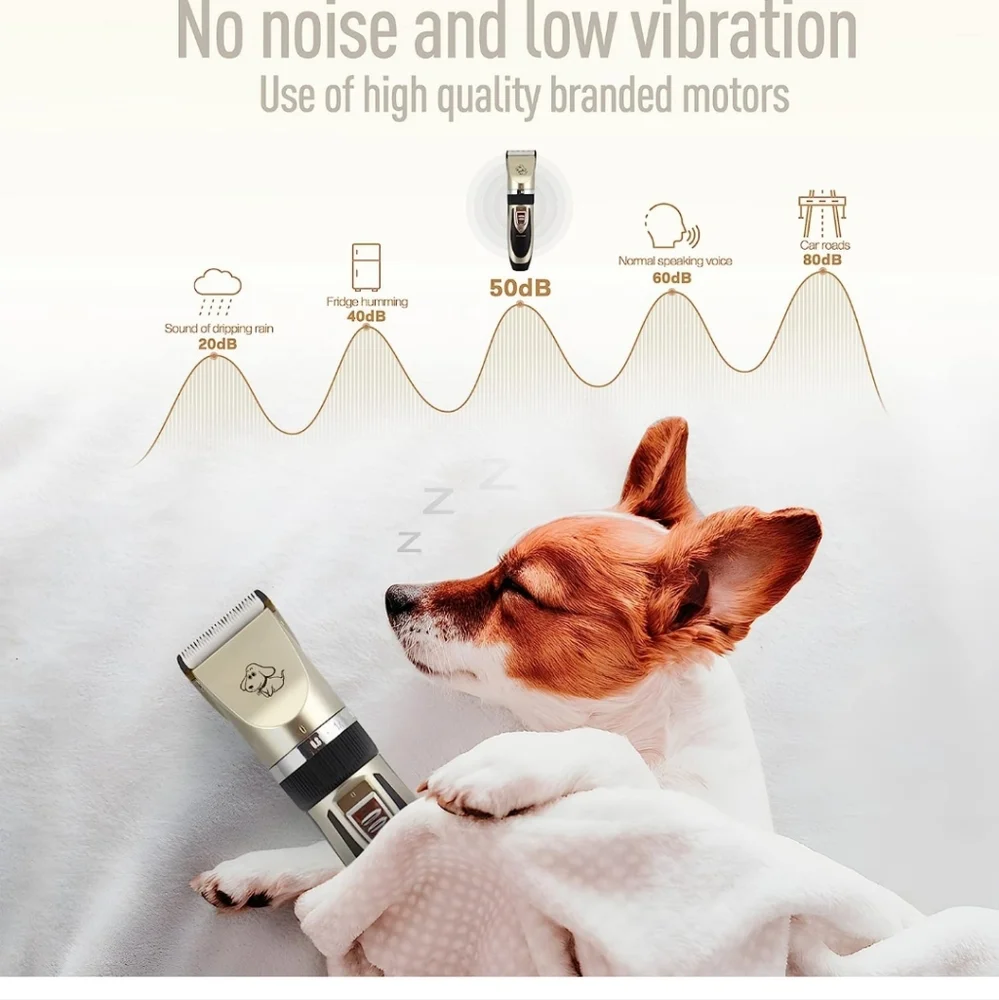 Pet Shaver Rechargeable Cordless Electric Hair Clippers Set